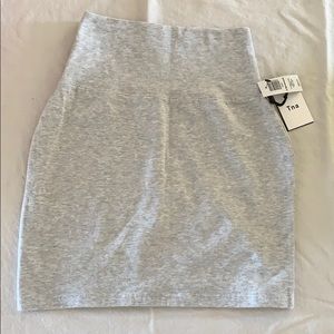 Light grey mini skirt